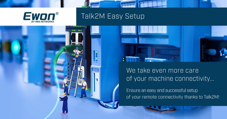 O Talk2M Easy Setup facilita muito a conectividade das máquinas